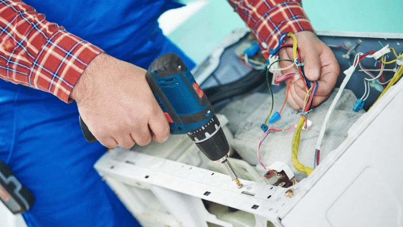 Pamukova Dominox Dominox çamaşır makinesi kart tamiri – Su almama arızası orijinal parça ile giderildi. - Teknik servis örneği